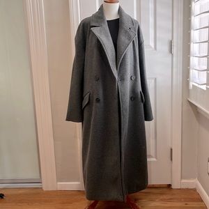 ZARA oversized charcoal grey coat XS
